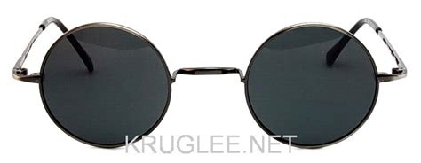 Очки солнцезащитные круглые темносерые Panduora (Пандора)