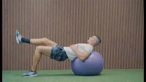 Swiss Ball Hip Extension 1 Leg YouTube