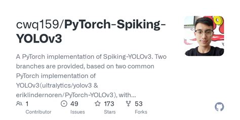 Github Cwq Pytorch Spiking Yolov A Pytorch Implementation Of