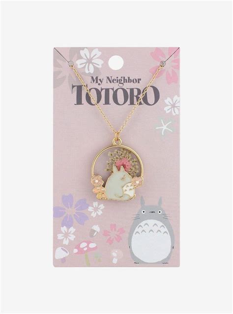 Studio Ghibli My Neighbor Totoro Dried Flower Pendant Necklace Hot