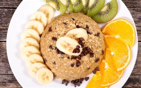 Bowl Cake aux flocons d avoine et bananes léger Recettes légères