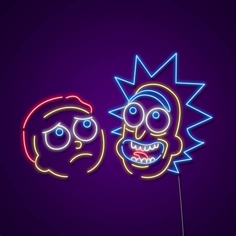 Rick And Morty Neon Sign | Neon LED Light | Made by Neonize