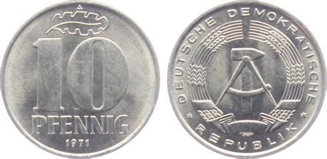 Ddr Pfennig A Hammer Und Zirkel Bu Ma Shops