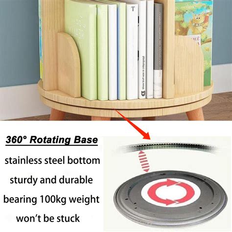 Snapklik Gdrasuya Tier Rotating Bookshelf