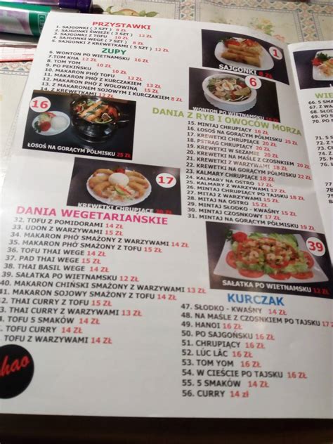 Menu At Wok Wiet Restaurant Warsaw