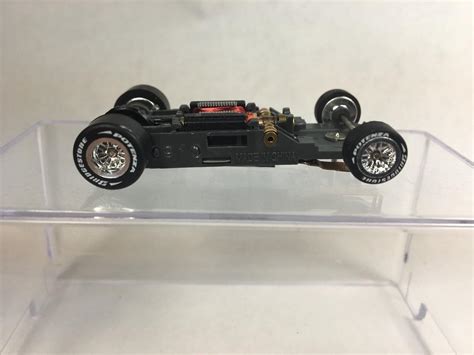 Tomy Afx Mega G Ho Slot Car Long Chassis Discontinued Chrome Rims