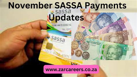 November SASSA Payments Updates ZAR Careers