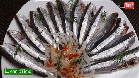АНЧОУСЫ 👨‍🍳 Как засолить анчоусы в домашних условиях 👍 Leonid Timo ...