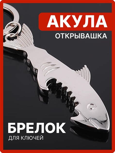 Брелок для ключей - Акула / Брелок - открывашка CC - купить с доставкой ...