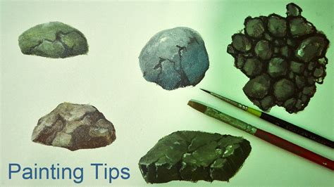 Acrylic Painting Lesson How To Paint Rocks By Jmlisondra Youtube