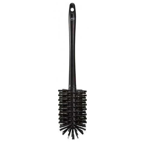 Brosse cylindrique avec manche moulé Vikan Ø90 mm Medium dur Noir