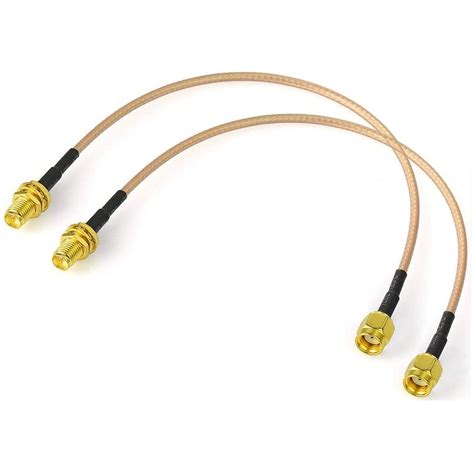 Copper WiFi Radio Frequency Antennas Extension Cable RP SMA Male To Female