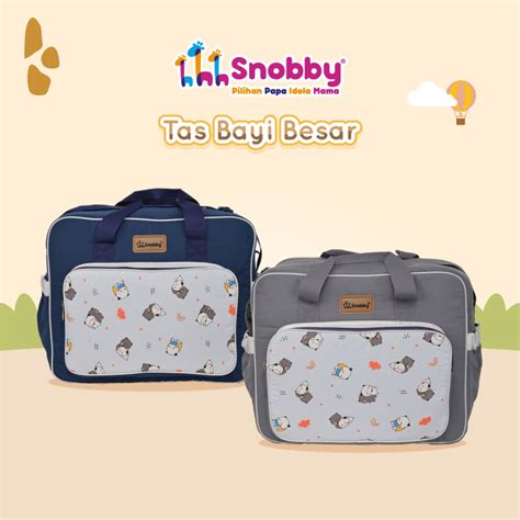 Jual Snobby Tas Perlengkapan Besar Saku Print Bearly Series Sbt