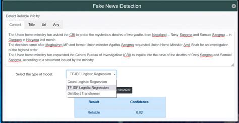 AI Enabled Fake News Detector - BEL