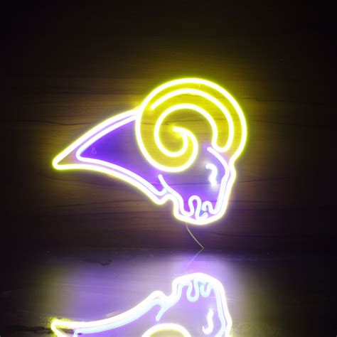 Nfl Los Angeles Rams Flex Led Neon Sign Man Cave Bar Club Etsy