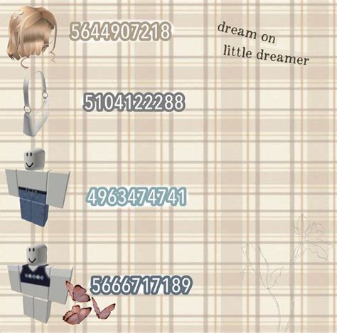 Roblox aesthetic outfits +codes🧃 | Aesthetic outfits, The dreamers ...