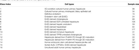 Table 1 from Identifying In Vitro Cultured Human Hepatocytes Markers ...