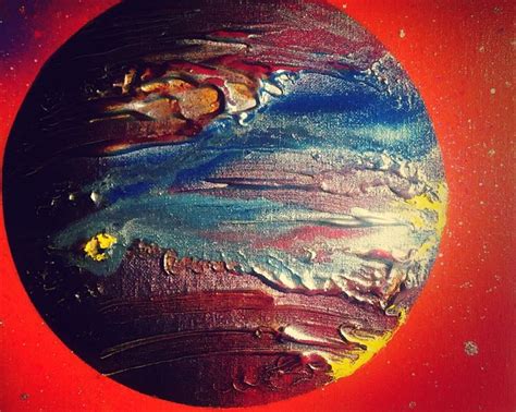 √ Acrylic Space Planets Painting Popular Century