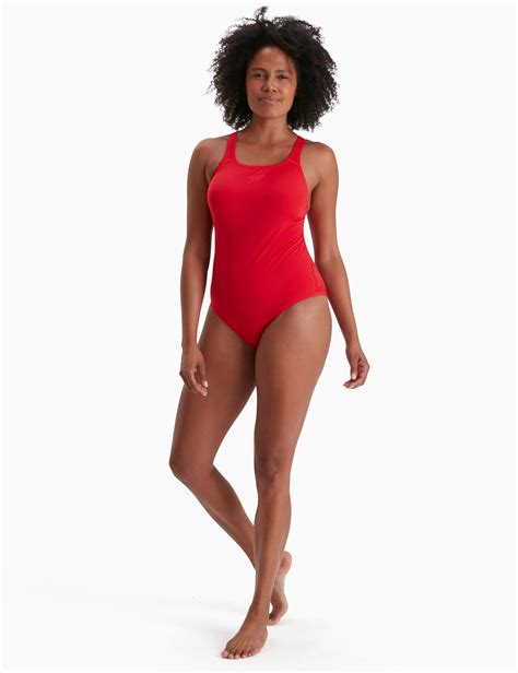 Speedo Eco Endurance Medalist Swimsuit Red The Sports Edit