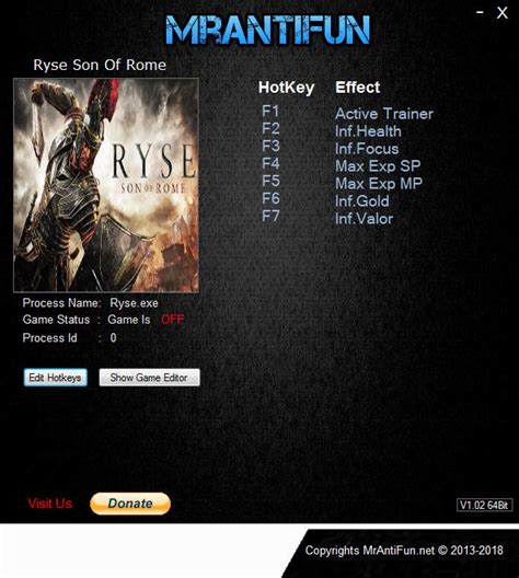 Ryse: Son Of Rome - Trainer +6 v23.10.2018 {MrAntiFun} - Download ...