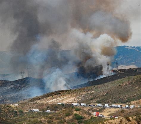 Brush Fire Burning Off 5 Freeway In Angeles National Forest Daily News