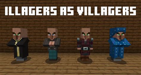 Illagers As Villagers Minecraft Texture Pack