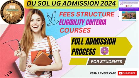 Du Sol Admission Process Full Details About Admission Fees