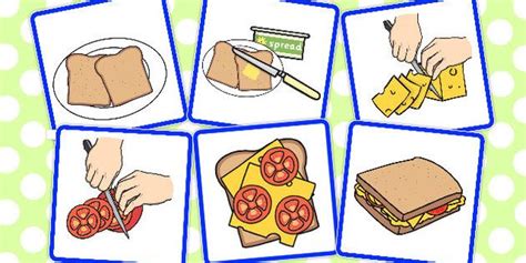 6 Step Sequencing Cards Making a Sandwich | Sequencing cards ...