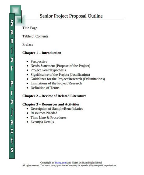 Project Proposal Outline Templates Pdf Word Free Premium