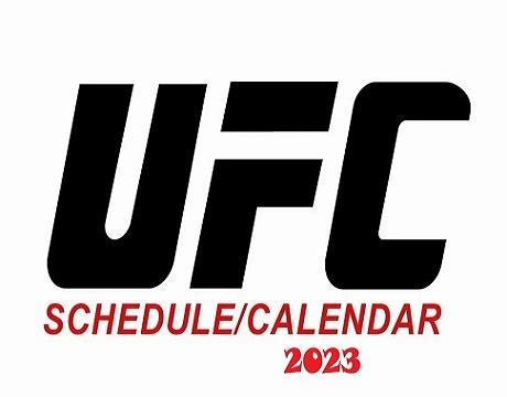 UFC Schedule 2023: List of Upcoming UFC Events | ufcevent.com