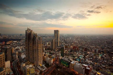 Tokyo Sunset stock image. Image of downtown, civilians - 15917293