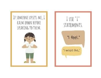 Kid S Assertive Communication Cards By He Sent Me Here Tpt