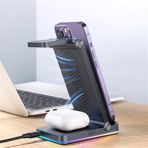 JOYROOM 3 In 1 Foldable Wireless Charging Station Cellucity