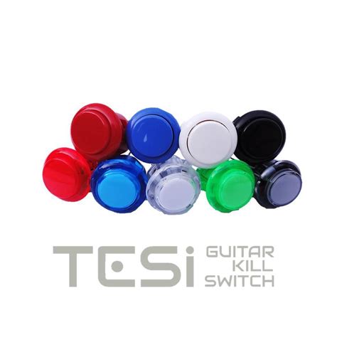 Tesi DITO Snap In 24MM Momentary Arcade Button Guitar Kill Switch Pink