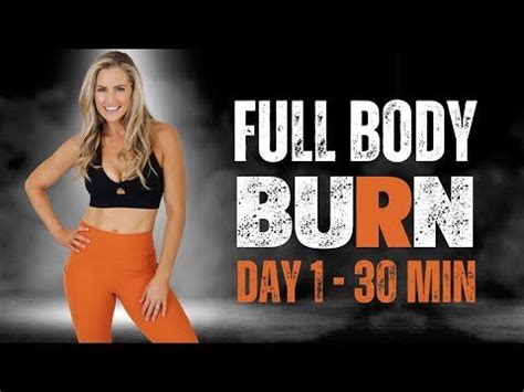 30 Minute Full Body Burn with Weights Workout — BURN #1 - O My Fitness First - Medium
