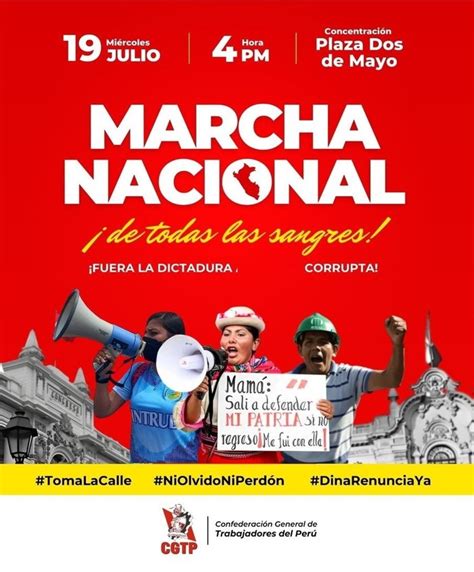 Noticia Convocan a marcha pacífica en todo el Perú en protesta contra