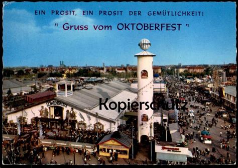 Ltere Postkarte M Nchen Gruss Vom Oktoberfest Ein Prosit Ein Prosit