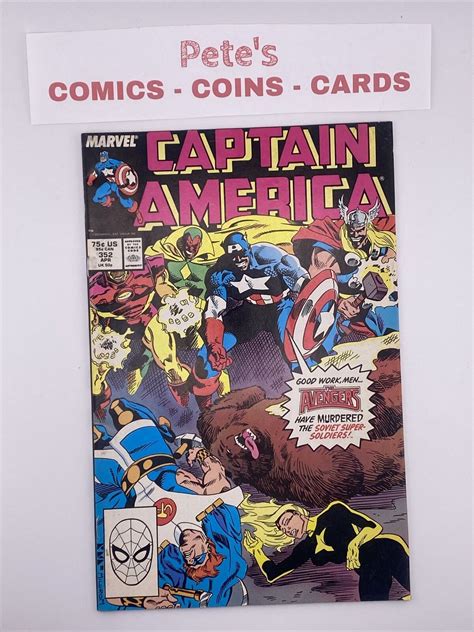 Captain America 352 1989 1st App Supreme Soviets EBay