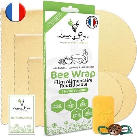 Wrap Ou Emballage Cire D Abeille R Utilisable Lot De Film