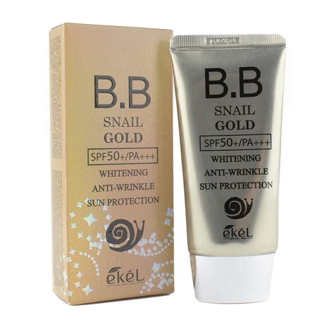 ВВ крем, солнцезащитный/BB Cream Snail Gold SPF 50 PA+++, Ekel, Ю.Корея ...