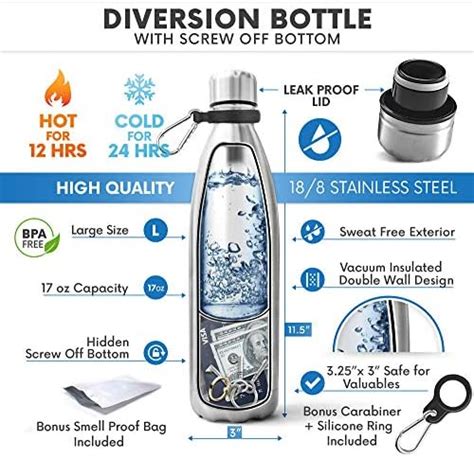 Safes Home Security Home Secret Stash Water Bottle Hidden Storage