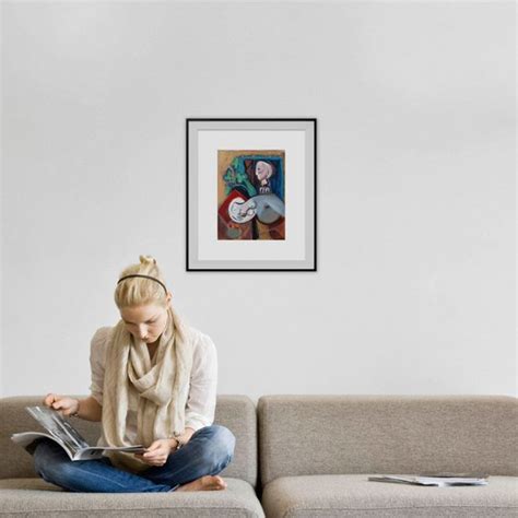 Nude Green Leaves And Bust Inspired By Picasso Acrylic Painting Catalin Ilinca Artfinder