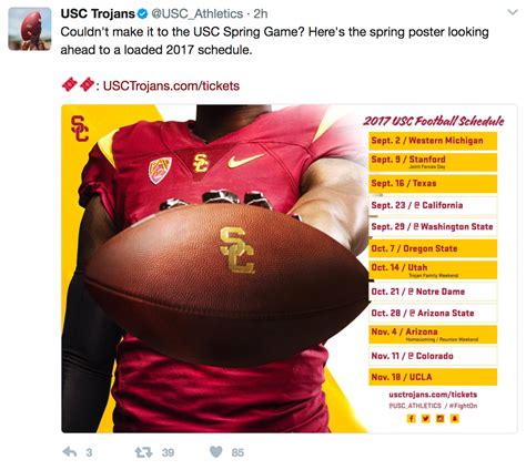 2017 Usc Football Spring Game Poster On Behance