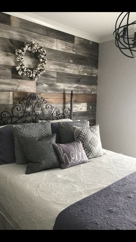 Master Bedroom Grey Wood Accent Wall Bedroom – BESTHOMISH