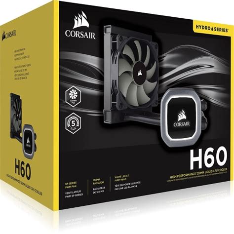 Hydro Series™ H60 (2018) 120mm Liquid CPU Cooler Corsair - Versus Gamers
