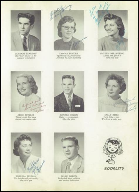 Explore 1958 Central Catholic High School Yearbook, Canton OH - Classmates