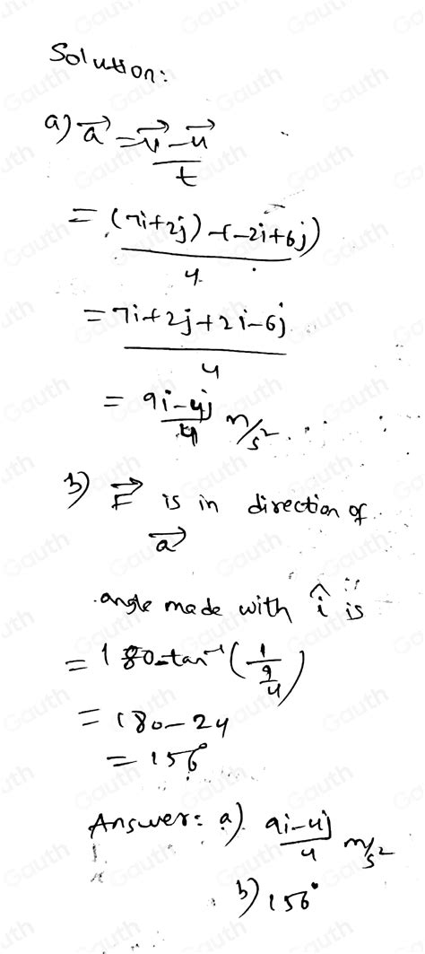 Solved 3 A Particle P Of Mass 2 Kg Moves With Constant Acceleration