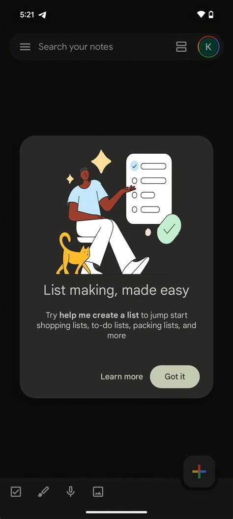 Google Keep will now tap into Gemini to help you create all kinds of lists