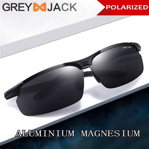 Jual Grey Jack Kacamata Sunglasses Hitam Polarized Aluminium Magnesium