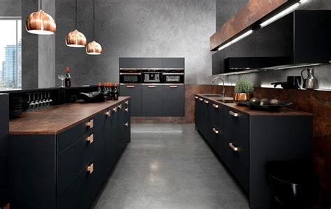 Black And Copper Kitchen Ideas Modern Extravagant And Bold Designs